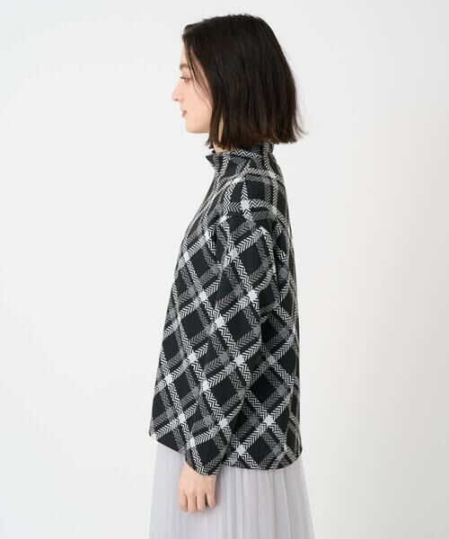 Maison de CINQ / メゾン ドゥ サンク カットソー | へリンボンラインジャガードハイネックカットソー | 詳細4