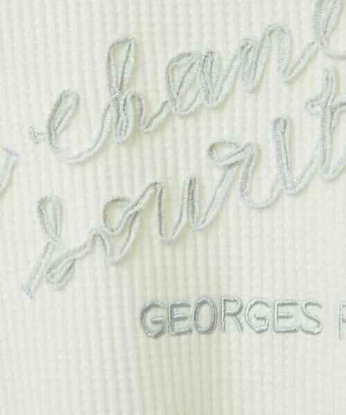 Maison de CINQ / メゾン ドゥ サンク カットソー | ラメニットテープロゴ刺繍プルオーバー | 詳細10