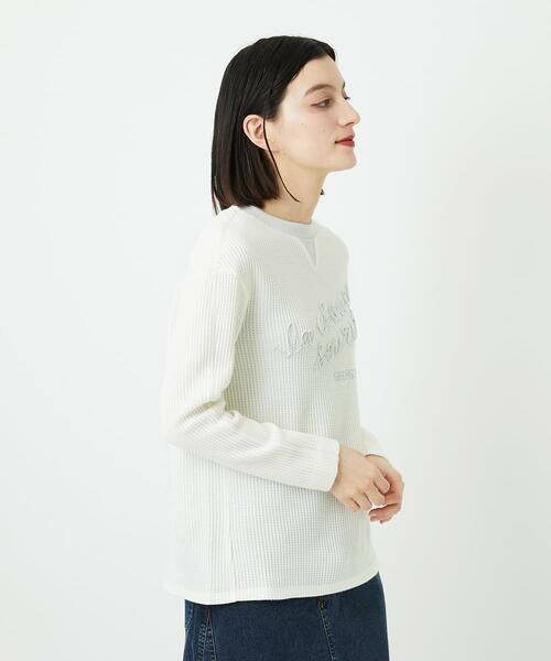 Maison de CINQ / メゾン ドゥ サンク カットソー | ラメニットテープロゴ刺繍プルオーバー | 詳細2
