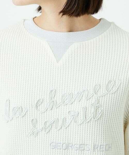 Maison de CINQ / メゾン ドゥ サンク カットソー | ラメニットテープロゴ刺繍プルオーバー | 詳細6