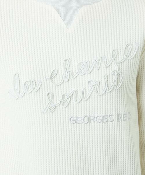 Maison de CINQ / メゾン ドゥ サンク カットソー | ラメニットテープロゴ刺繍プルオーバー | 詳細7