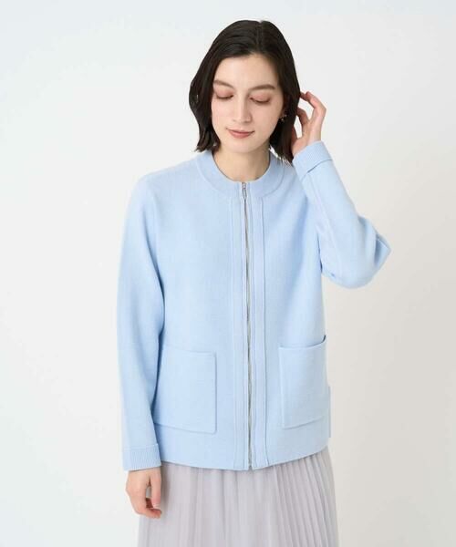 Maison de CINQ / メゾン ドゥ サンク セットアップ | [アンサンブル対応] ミラノリブジップアップニットカーディガン | 詳細1