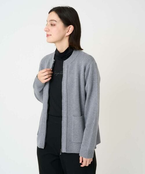 Maison de CINQ / メゾン ドゥ サンク セットアップ | [アンサンブル対応] ミラノリブジップアップニットカーディガン | 詳細2