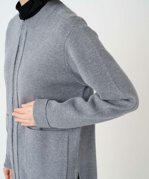 Maison de CINQ / メゾン ドゥ サンク セットアップ | [アンサンブル対応] ミラノリブジップアップニットカーディガン | 詳細8