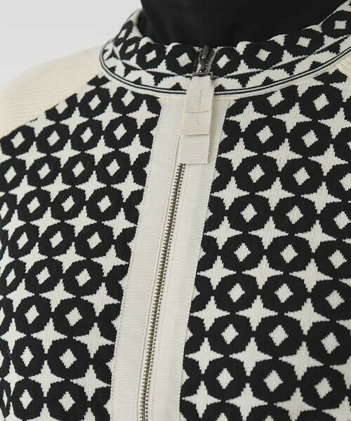 Maison de CINQ / メゾン ドゥ サンク カーディガン・ボレロ | 【小さいサイズ】ジャカード×インターシャ幾何柄ニットカーディガン | 詳細9