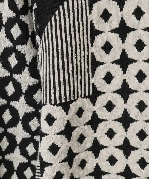 Maison de CINQ / メゾン ドゥ サンク カーディガン・ボレロ | 【小さいサイズ】ジャカード×インターシャ幾何柄ニットカーディガン | 詳細23