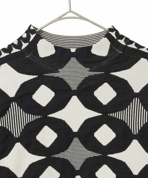 Maison de CINQ / メゾン ドゥ サンク ニット・セーター | 【小さいサイズ】ジャカード×インターシャ幾何柄ニットプルオーバー | 詳細3