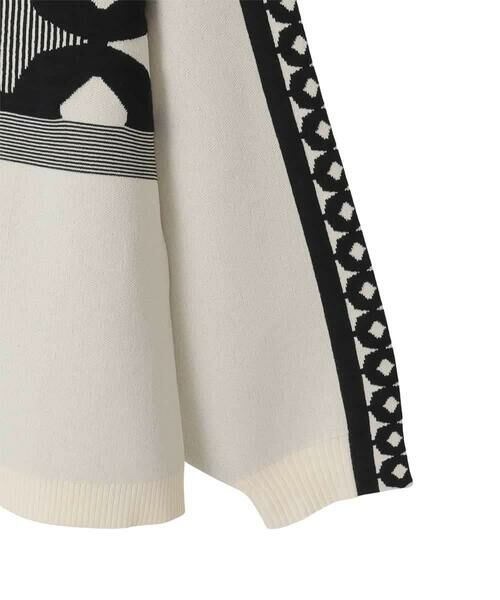 Maison de CINQ / メゾン ドゥ サンク ニット・セーター | 【小さいサイズ】ジャカード×インターシャ幾何柄ニットプルオーバー | 詳細4