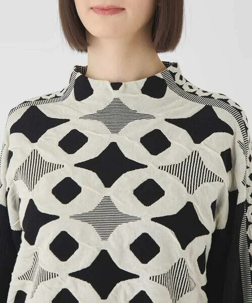 Maison de CINQ / メゾン ドゥ サンク ニット・セーター | 【小さいサイズ】ジャカード×インターシャ幾何柄ニットプルオーバー | 詳細11