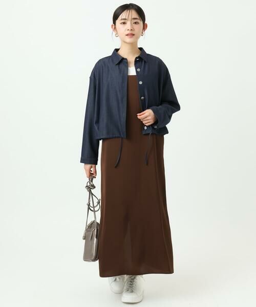 Maison de CINQ / メゾン ドゥ サンク シャツ・ブラウス | 【小さいサイズ】[SANAGARAシリーズ]デニムライク クロップド丈シャツブラウス/接触冷感/UVカット/洗濯機で洗える | 詳細25