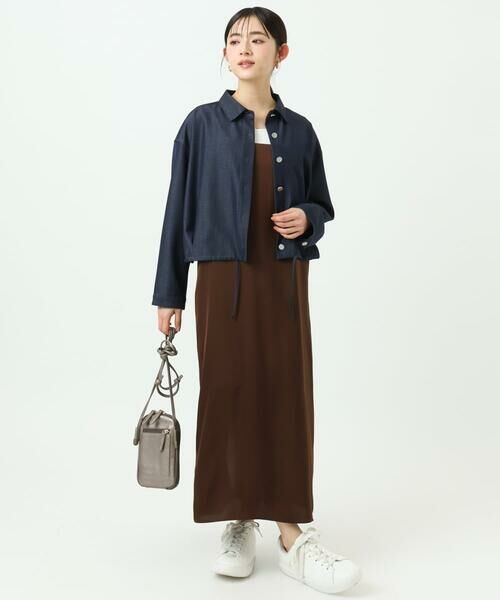 Maison de CINQ / メゾン ドゥ サンク シャツ・ブラウス | 【小さいサイズ】[SANAGARAシリーズ]デニムライク クロップド丈シャツブラウス/接触冷感/UVカット/洗濯機で洗える | 詳細26