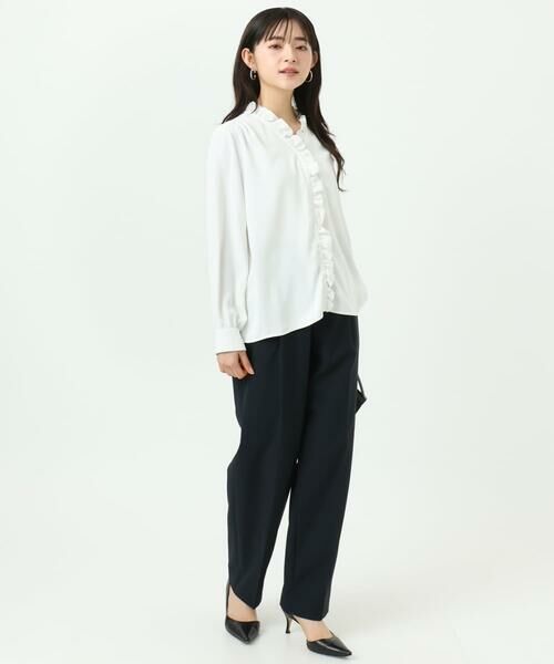 Maison de CINQ / メゾン ドゥ サンク シャツ・ブラウス | 【小さいサイズ】Vネックミニフリルブラウス/洗濯機で洗える | 詳細17