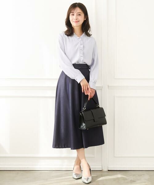 Maison de CINQ / メゾン ドゥ サンク シャツ・ブラウス | 【小さいサイズ】Vネックミニフリルブラウス/洗濯機で洗える | 詳細18