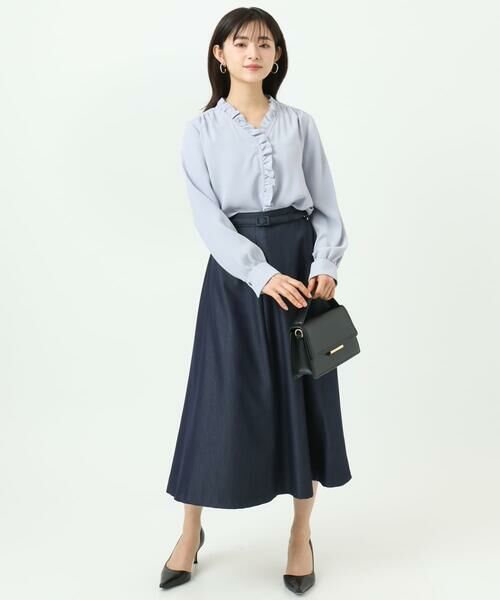 Maison de CINQ / メゾン ドゥ サンク シャツ・ブラウス | 【小さいサイズ】Vネックミニフリルブラウス/洗濯機で洗える | 詳細21