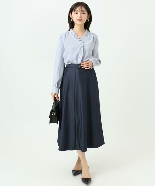 Maison de CINQ / メゾン ドゥ サンク シャツ・ブラウス | 【小さいサイズ】Vネックミニフリルブラウス/洗濯機で洗える | 詳細22