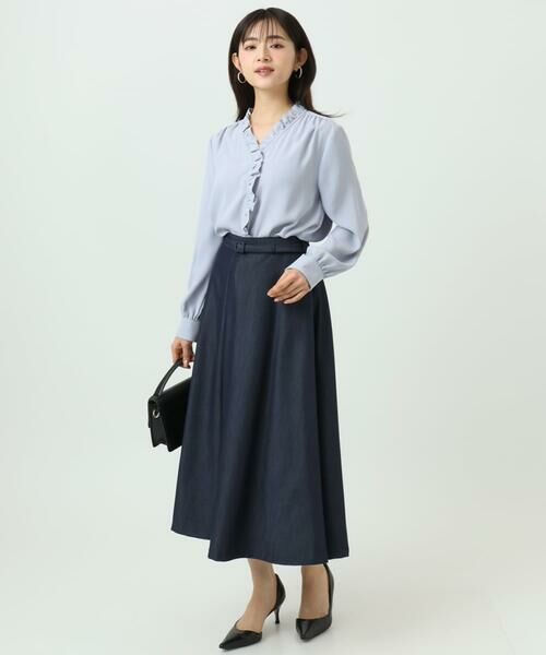 Maison de CINQ / メゾン ドゥ サンク シャツ・ブラウス | 【小さいサイズ】Vネックミニフリルブラウス/洗濯機で洗える | 詳細23