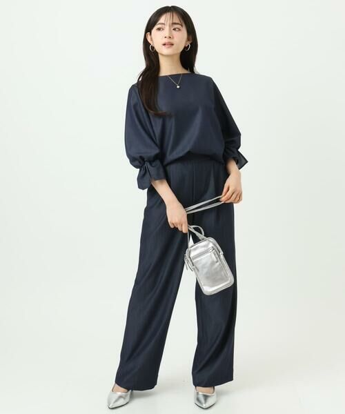 Maison de CINQ / メゾン ドゥ サンク シャツ・ブラウス | 【小さいサイズ】[SANAGARAシリーズ]デニムライク キャンディースリーブブラウス/接触冷感/UVカット/洗濯機で洗える | 詳細26