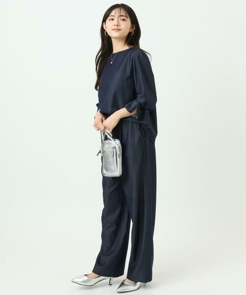 Maison de CINQ / メゾン ドゥ サンク シャツ・ブラウス | 【小さいサイズ】[SANAGARAシリーズ]デニムライク キャンディースリーブブラウス/接触冷感/UVカット/洗濯機で洗える | 詳細27