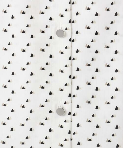 Maison de CINQ / メゾン ドゥ サンク シャツ・ブラウス | 【小さいサイズ】ミニトライアングル幾何柄ブラウス/接触冷感/UVカット/洗濯機で洗える | 詳細12