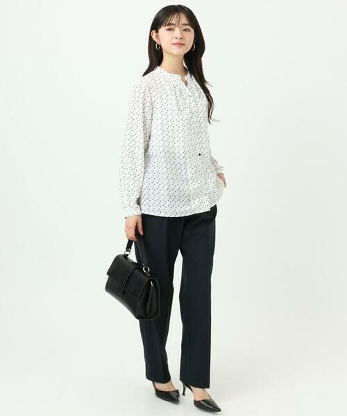 Maison de CINQ / メゾン ドゥ サンク シャツ・ブラウス | 【小さいサイズ】ミニトライアングル幾何柄ブラウス/接触冷感/UVカット/洗濯機で洗える | 詳細14