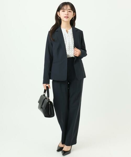 Maison de CINQ / メゾン ドゥ サンク シャツ・ブラウス | 【小さいサイズ】ミニトライアングル幾何柄ブラウス/接触冷感/UVカット/洗濯機で洗える | 詳細15