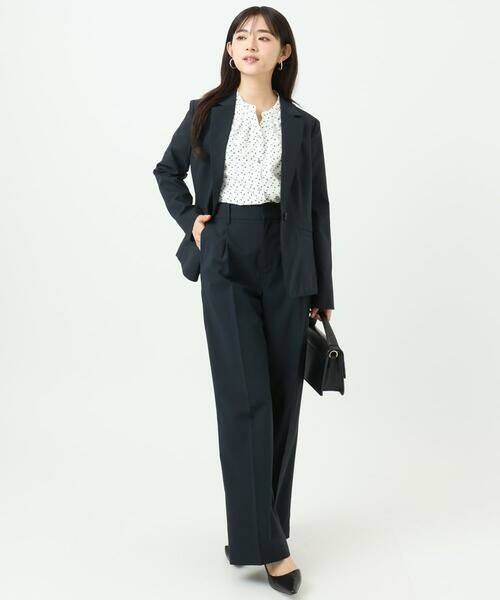 Maison de CINQ / メゾン ドゥ サンク シャツ・ブラウス | 【小さいサイズ】ミニトライアングル幾何柄ブラウス/接触冷感/UVカット/洗濯機で洗える | 詳細17