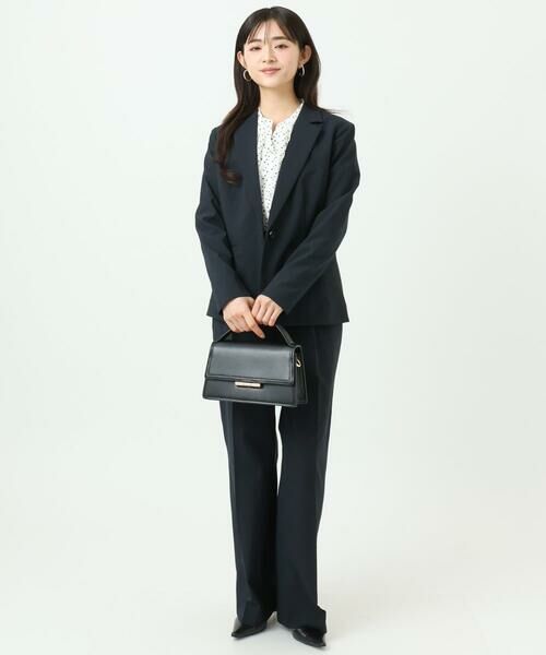 Maison de CINQ / メゾン ドゥ サンク シャツ・ブラウス | 【小さいサイズ】ミニトライアングル幾何柄ブラウス/接触冷感/UVカット/洗濯機で洗える | 詳細18