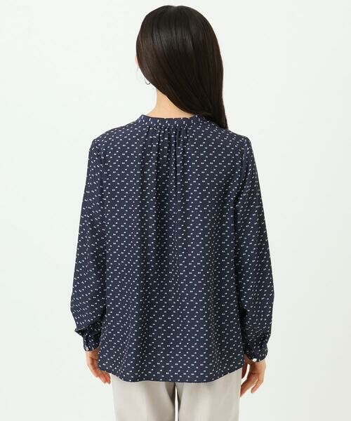 Maison de CINQ / メゾン ドゥ サンク シャツ・ブラウス | 【小さいサイズ】ミニトライアングル幾何柄ブラウス/接触冷感/UVカット/洗濯機で洗える | 詳細5