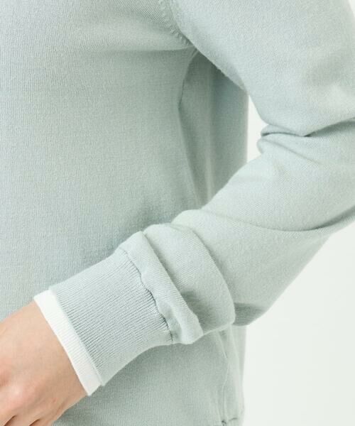 Maison de CINQ / メゾン ドゥ サンク ニット・セーター | 【小さいサイズ】配色デザインカラーニットアンサンブル/洗える | 詳細11