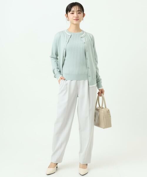 Maison de CINQ / メゾン ドゥ サンク ニット・セーター | 【小さいサイズ】配色デザインカラーニットアンサンブル/洗える | 詳細25