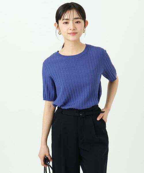 Maison de CINQ / メゾン ドゥ サンク ニット・セーター | 【小さいサイズ】配色デザインカラーニットアンサンブル/洗える | 詳細5