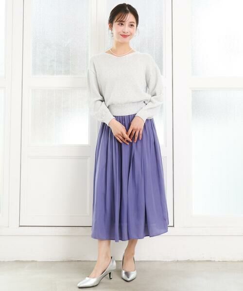 Maison de CINQ / メゾン ドゥ サンク ニット・セーター | 【小さいサイズ】ラメ入りノットヤーンVネックニット/洗える | 詳細22