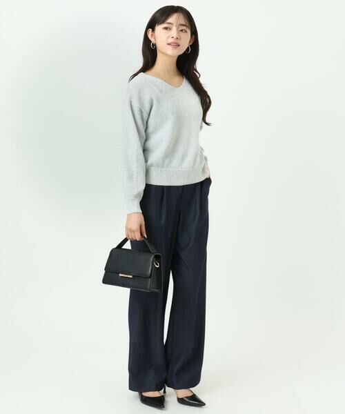 Maison de CINQ / メゾン ドゥ サンク ニット・セーター | 【小さいサイズ】ラメ入りノットヤーンVネックニット/洗える | 詳細24