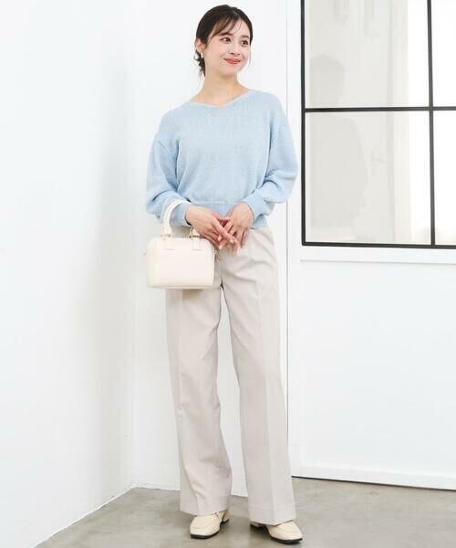 Maison de CINQ / メゾン ドゥ サンク ニット・セーター | 【小さいサイズ】ラメ入りノットヤーンVネックニット/洗える | 詳細26