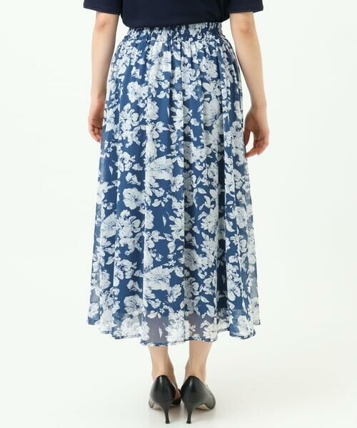 Maison de CINQ / メゾン ドゥ サンク ロング・マキシ丈スカート | 【小さいサイズ】花柄シフォンスカート/丈の長さが選べる/洗濯機で洗える/セットアップ対応 | 詳細12