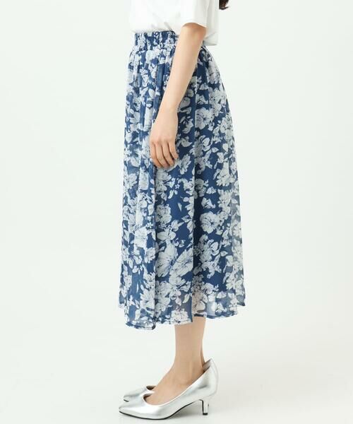 Maison de CINQ / メゾン ドゥ サンク ロング・マキシ丈スカート | 【小さいサイズ】花柄シフォンスカート/丈の長さが選べる/洗濯機で洗える/セットアップ対応 | 詳細17