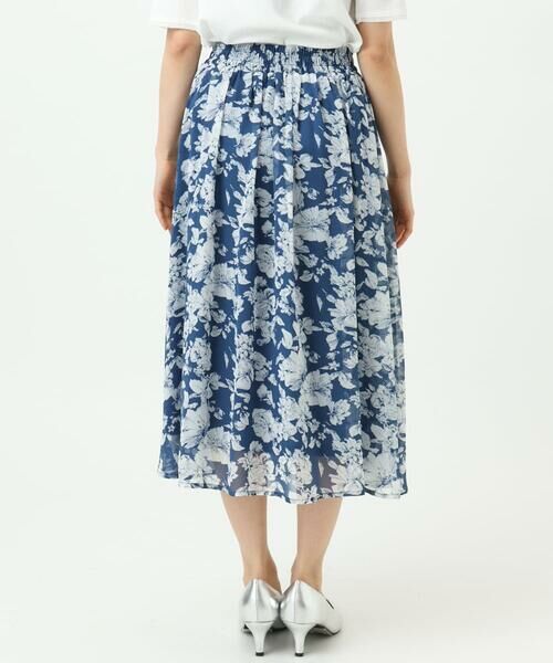 Maison de CINQ / メゾン ドゥ サンク ロング・マキシ丈スカート | 【小さいサイズ】花柄シフォンスカート/丈の長さが選べる/洗濯機で洗える/セットアップ対応 | 詳細18