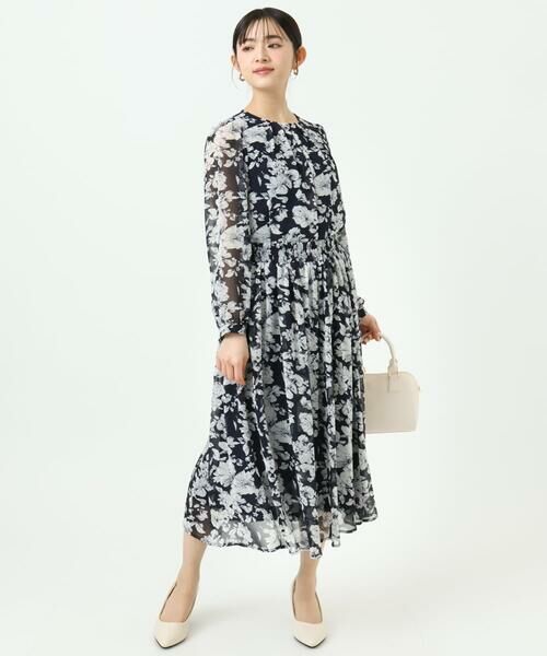 Maison de CINQ / メゾン ドゥ サンク ロング・マキシ丈スカート | 【小さいサイズ】花柄シフォンスカート/丈の長さが選べる/洗濯機で洗える/セットアップ対応 | 詳細30