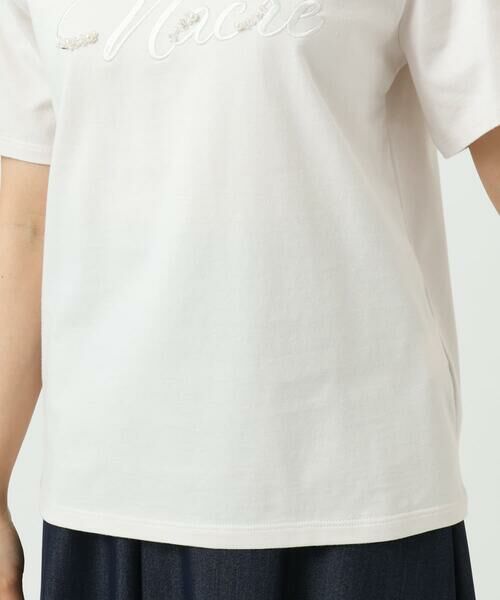 Maison de CINQ / メゾン ドゥ サンク カットソー | 【小さいサイズ】ビーズ刺繍ロゴTシャツ/洗える | 詳細30