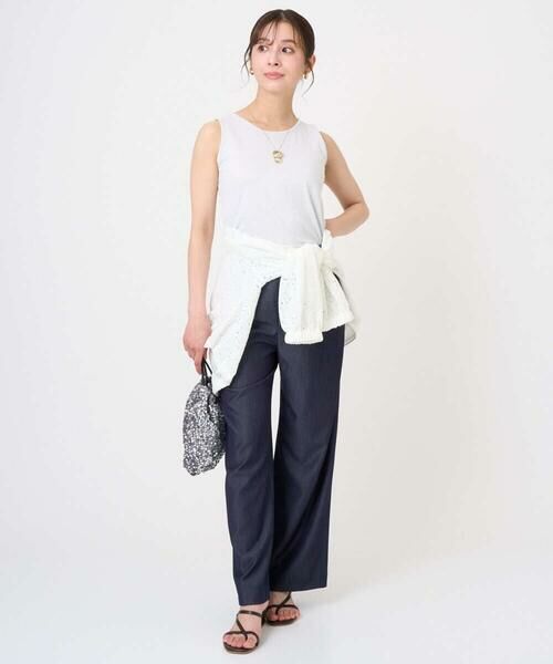 Maison de CINQ / メゾン ドゥ サンク カットソー | 【小さいサイズ】ラメタンクトップ/UVカット/洗濯機で洗える | 詳細18