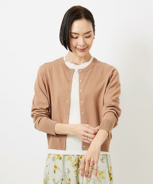 Maison de CINQ / メゾン ドゥ サンク カーディガン・ボレロ | [小さいサイズ]コンパクトクルーネックカーディガン | 詳細1