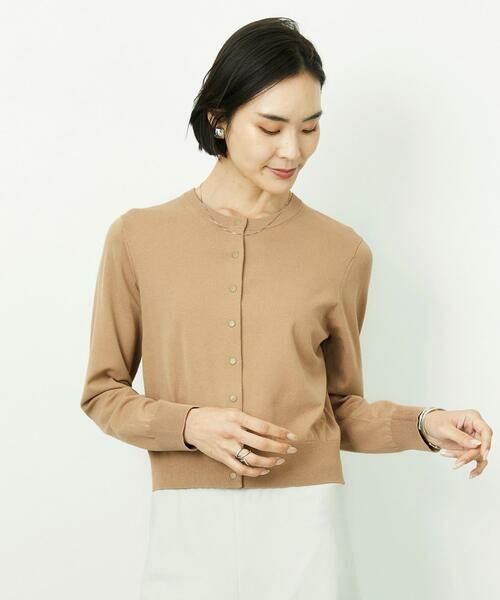 Maison de CINQ / メゾン ドゥ サンク カーディガン・ボレロ | [小さいサイズ]コンパクトクルーネックカーディガン | 詳細6