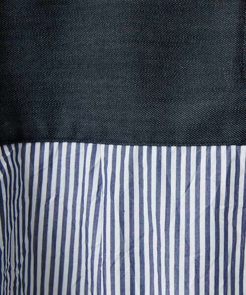Maison de CINQ / メゾン ドゥ サンク カットソー | [セットアップ対応]ストライプキャッチワッシャーTブラウス | 詳細14