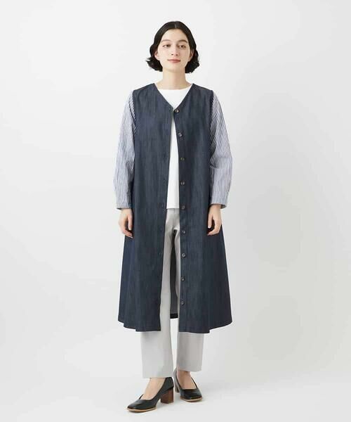 Maison de CINQ / メゾン ドゥ サンク カットソー | [セットアップ対応]ストライプキャッチワッシャーTブラウス | 詳細27