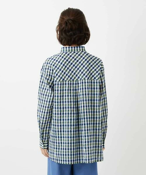 Maison de CINQ / メゾン ドゥ サンク チュニック | 塩縮ギンガムプリントチュニックブラウス | 詳細17