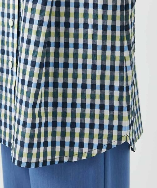 Maison de CINQ / メゾン ドゥ サンク チュニック | 塩縮ギンガムプリントチュニックブラウス | 詳細20