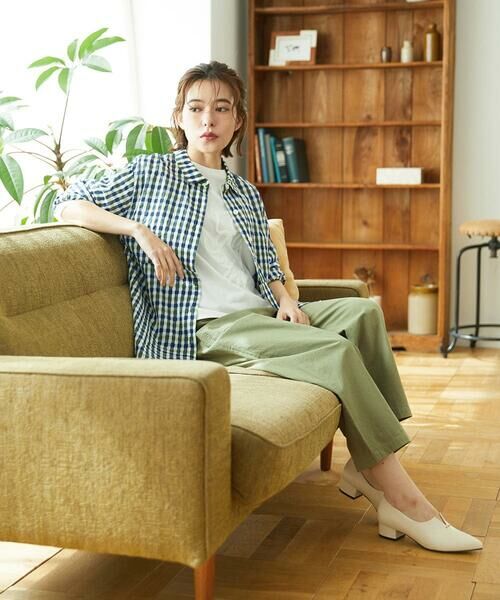 Maison de CINQ / メゾン ドゥ サンク チュニック | 塩縮ギンガムプリントチュニックブラウス | 詳細24