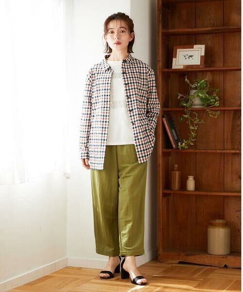 Maison de CINQ / メゾン ドゥ サンク チュニック | 塩縮ギンガムプリントチュニックブラウス | 詳細27