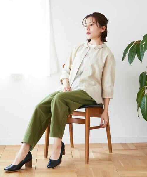 Maison de CINQ / メゾン ドゥ サンク シャツ・ブラウス | 千鳥格子柄リネンコットンブラウス | 詳細23