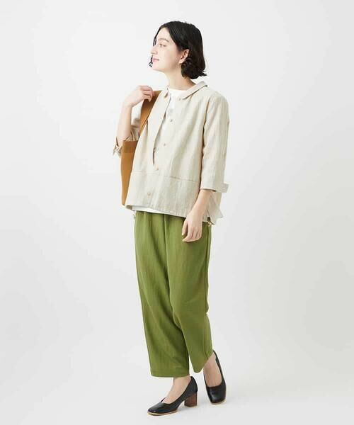 Maison de CINQ / メゾン ドゥ サンク シャツ・ブラウス | 千鳥格子柄リネンコットンブラウス | 詳細27